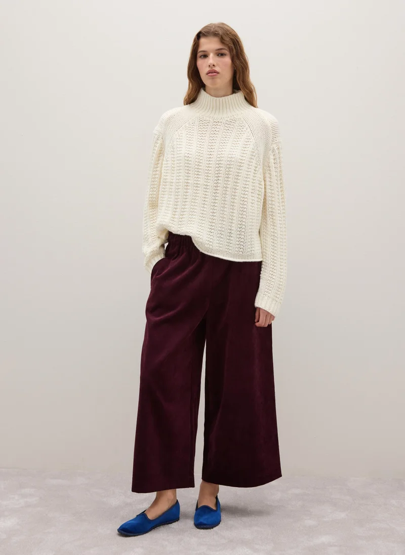 Ovs OVS Purple Corduroy Regular Fit Trousers